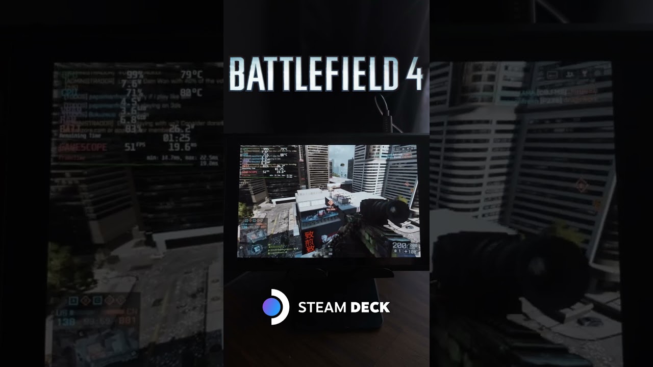 Battlefield 4 Steam Deck Gameplay 