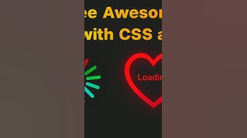 Loading Animation/Css loading/SVG #Loading-animation