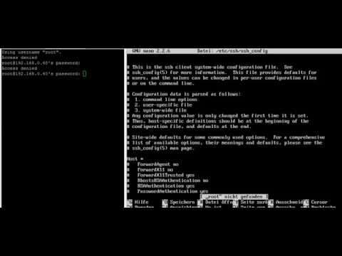 Linux Ubuntu SSH Login als Root mit Passwort erlauben