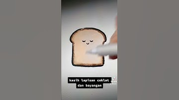 Thumbnail of TUTORIAL GAMBAR ROTI TAWAR UNYU DAN LUCU [ CEPAT DAN MUDAH ] #drawing #tutorial #art #doodle #gambar