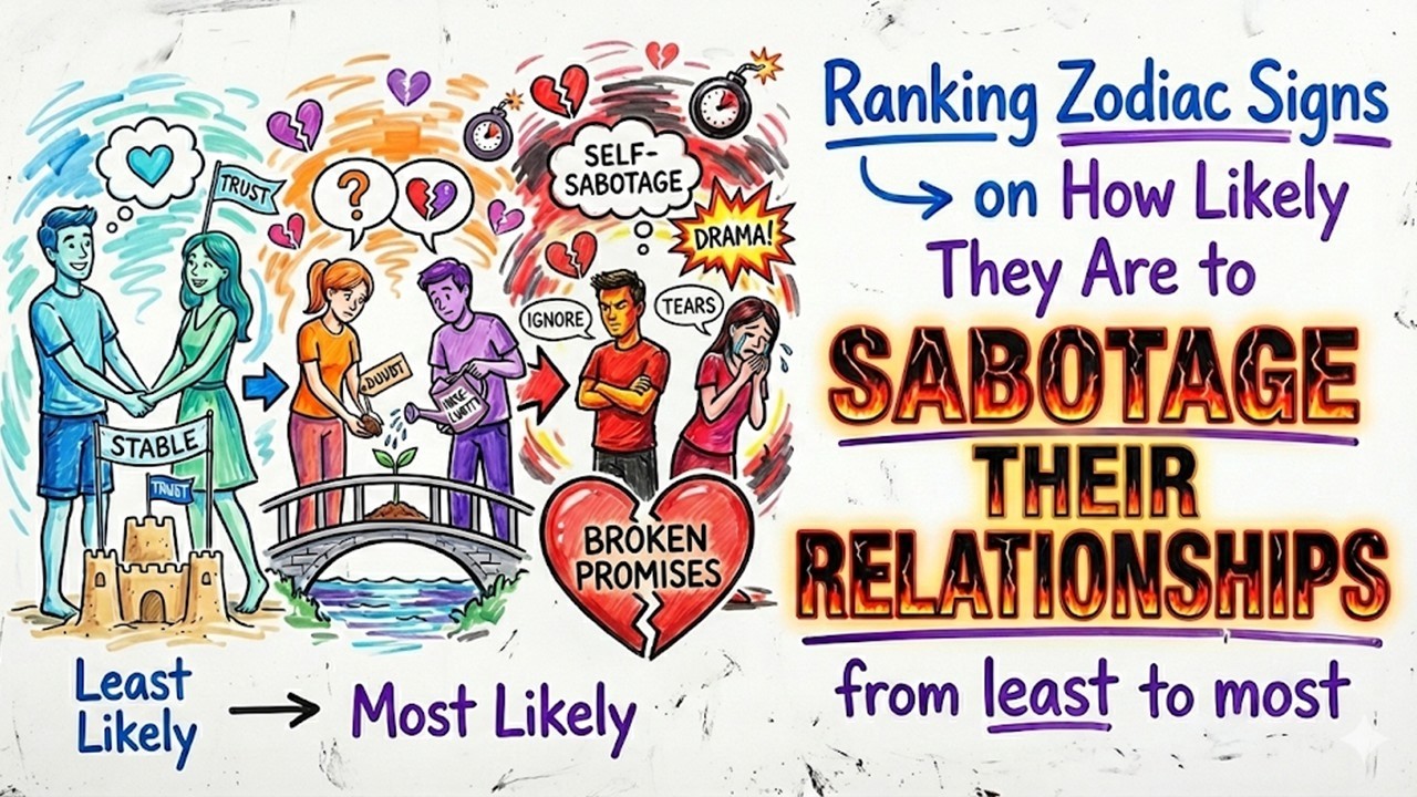 Ranking Zodiac Signs on How Likely They Are to Sabotage Their Relationships