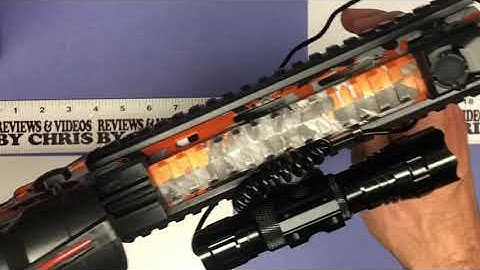 Demo - MA3TY LED Light with Pressure Switch Installed on Gel Blaster Gun