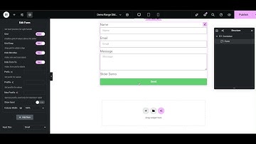 Elementor Form   Range Slider Field Demo
