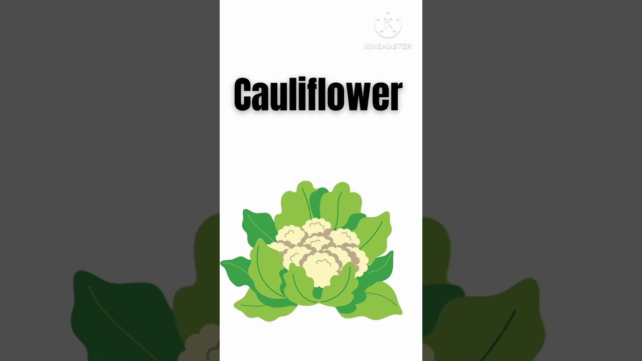 Cauliflower: Names of Vegetables in English
