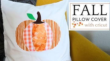 DIY Fall Pillow Cover - Cut Fabric with Cricut