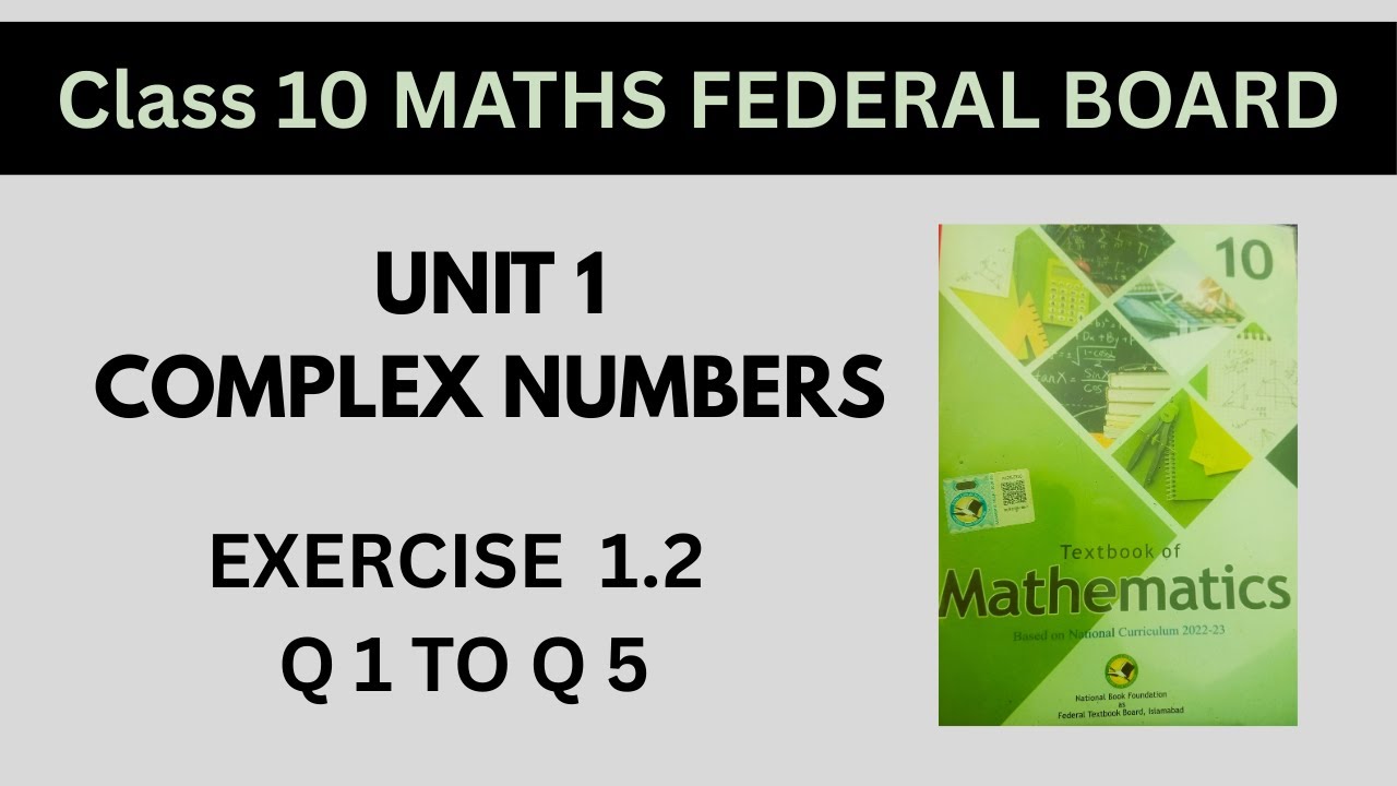 Unit 1 Exercise 1.2  Question  1  TO 5| Class 10 Maths New Book Federal Board| Ex 1.2 Class 10 NBF