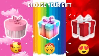 Choose your gift box 🎁💖🌈🎀 Pink, Rainbow and Red ✨ 3 gift box challenge 🌟