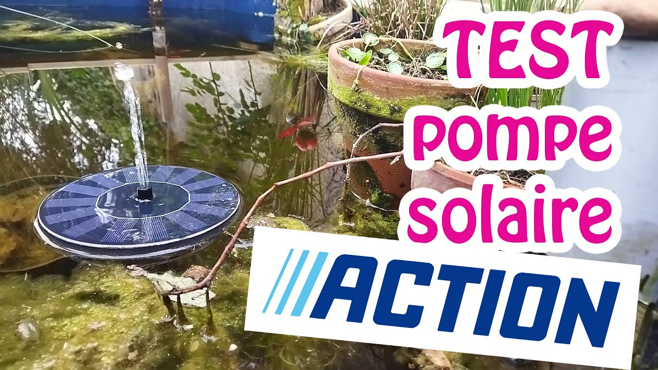 Test fontaine solaire de chez Action 