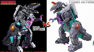 Preordered!!! Transformers Age Of The Primes Titan TRYPTICON Vs Titans Return TRYPTICON!!!