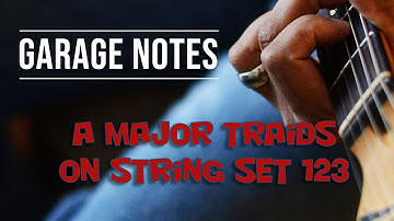 Triads in A  on String Set 123