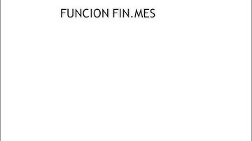 FUNCION FIN MES