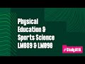 Physical education and sports sciences lm089  lm090