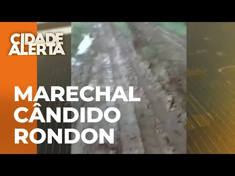 Morador do interior de Marechal Cândido Rondon reclama da condição da estrada