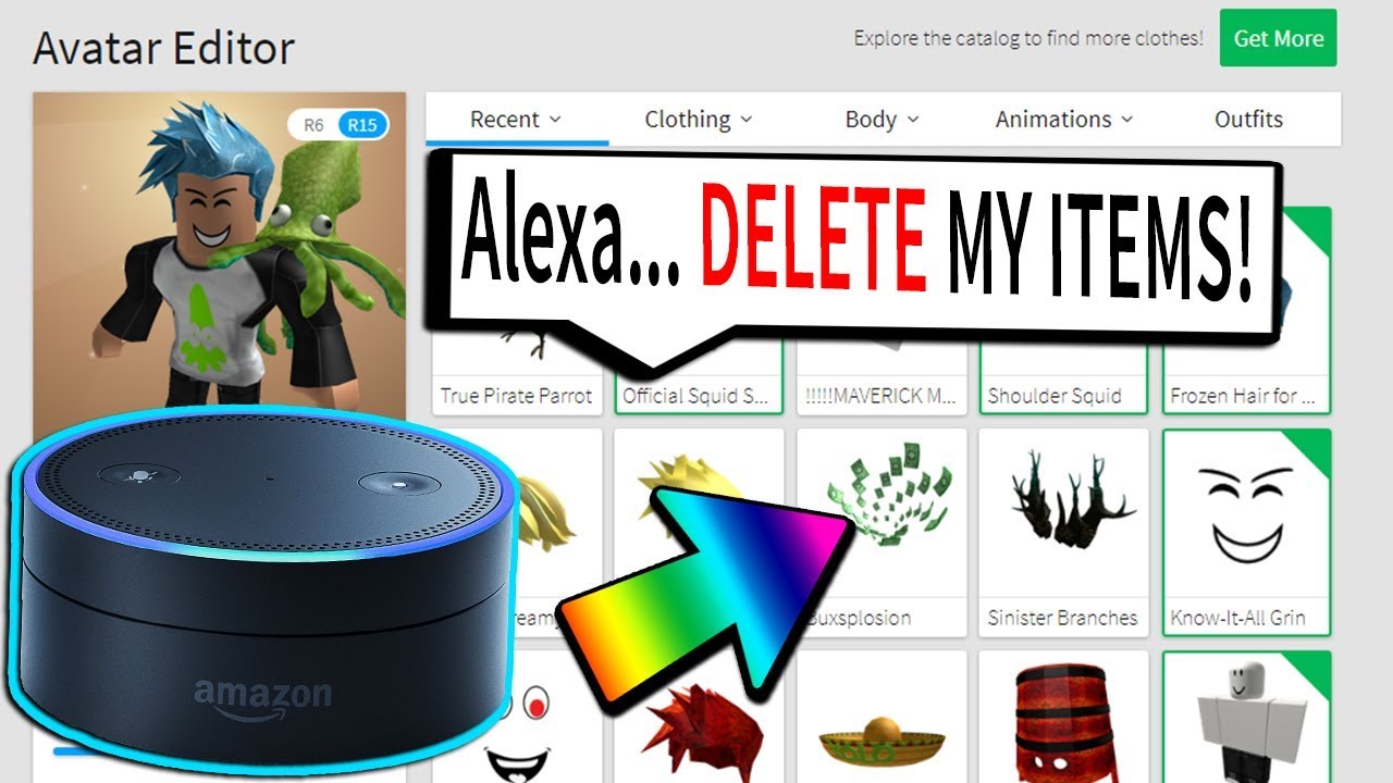 Amazon Echo Deletes My Most Expensive Items Roblox Youtube - alexa roblox