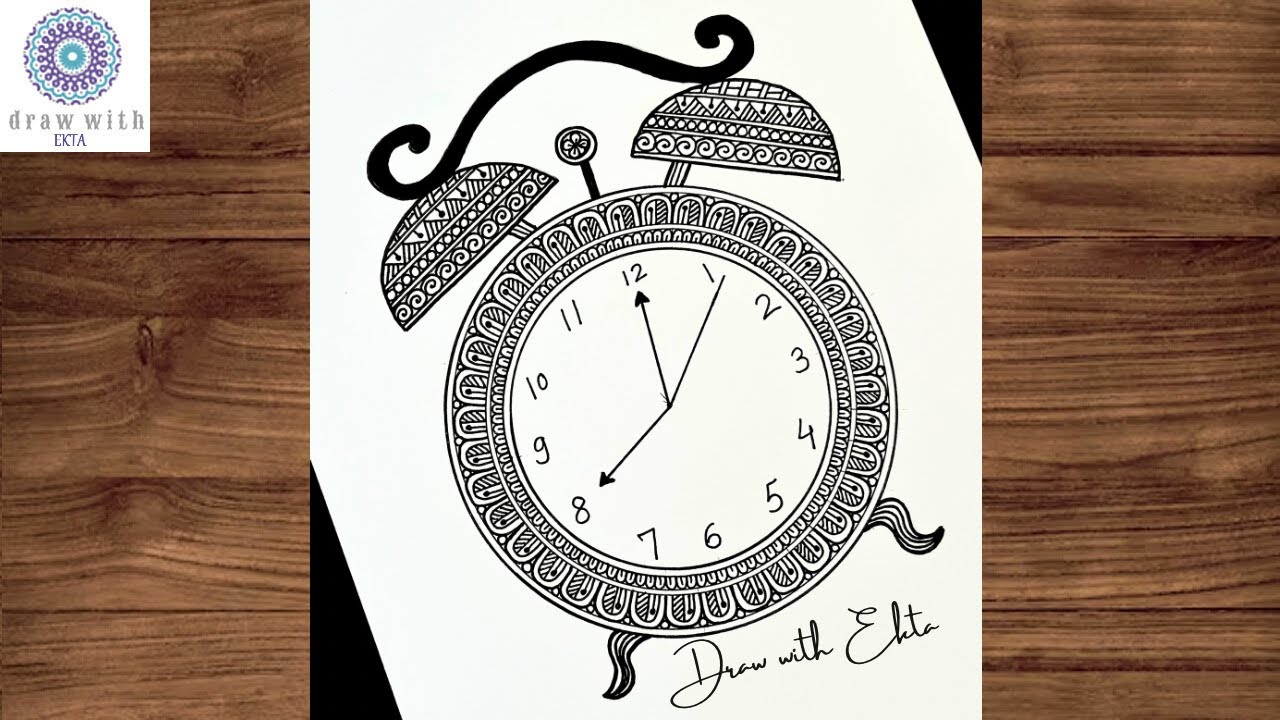 Clock Mandala art | Mandala Art | Step by Step | Simple Mandala Art | Mandala art for Beginners