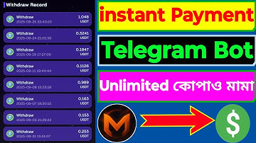 Instant payment telegram bot | instant payment earning site #crypto