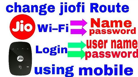 How to Change JIOFI WiFi Name Password  Login Password in Mobile Easily Secure Your WIFI