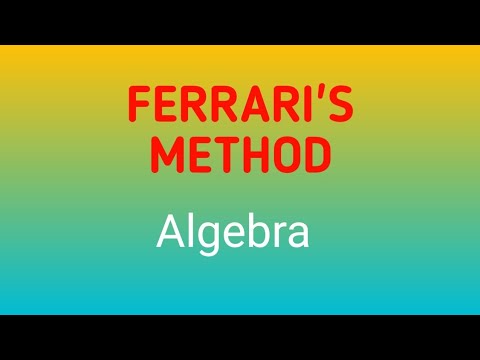 FERRARI'S METHOD ||Solutions