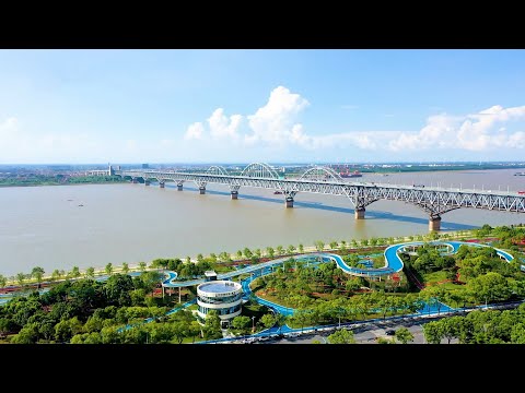 Jiujiang section of yangtze river park boosts ecology, protects heritage