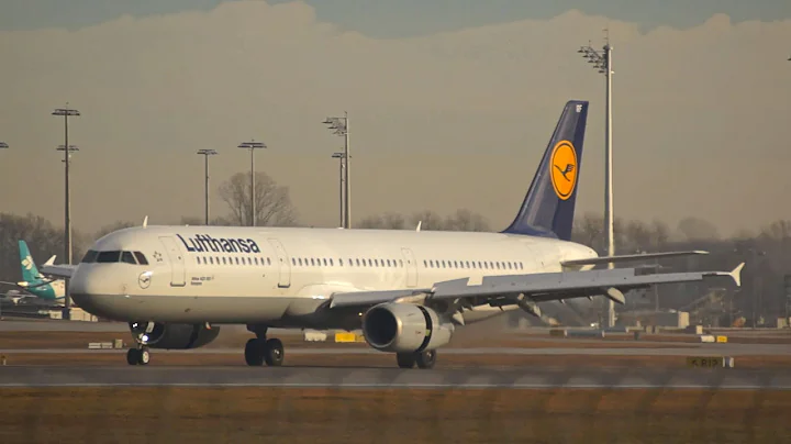 Lufthansa Airbus A321-131 Flight LH1817 arrvial at Munich from Barcelona D-AIRF