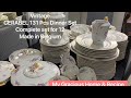 Vintage cerabel 131 pcs dinnerware set made in belgiumvintage crockery porcelain madeinbelgium