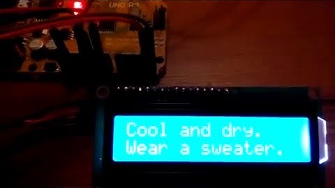 Atmel ATMega328P Temperature/Humidity Sensor LCD Weather Station Tutorial