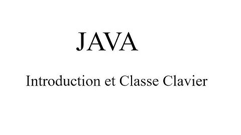 1 - Introduction Netbeans et Classe Clavier