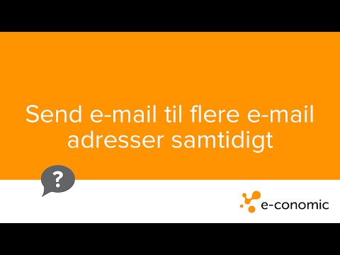 Video: Hvordan Sende E-post Til Flere Adresser
