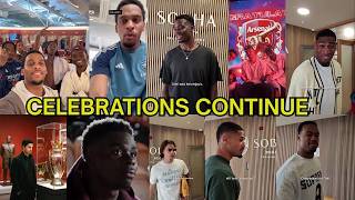 Wholesome Scenes Arsenal Players Continue Premier League Celebration Ahead Of Palace Clash