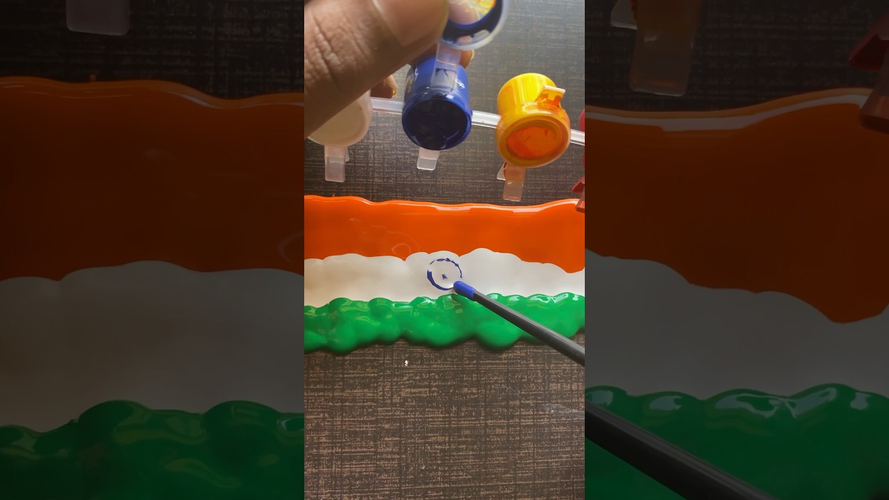 Indian Flag Colour Mix = 🔥😨 #shorts #indianflag #colormixing #jomansovlogs