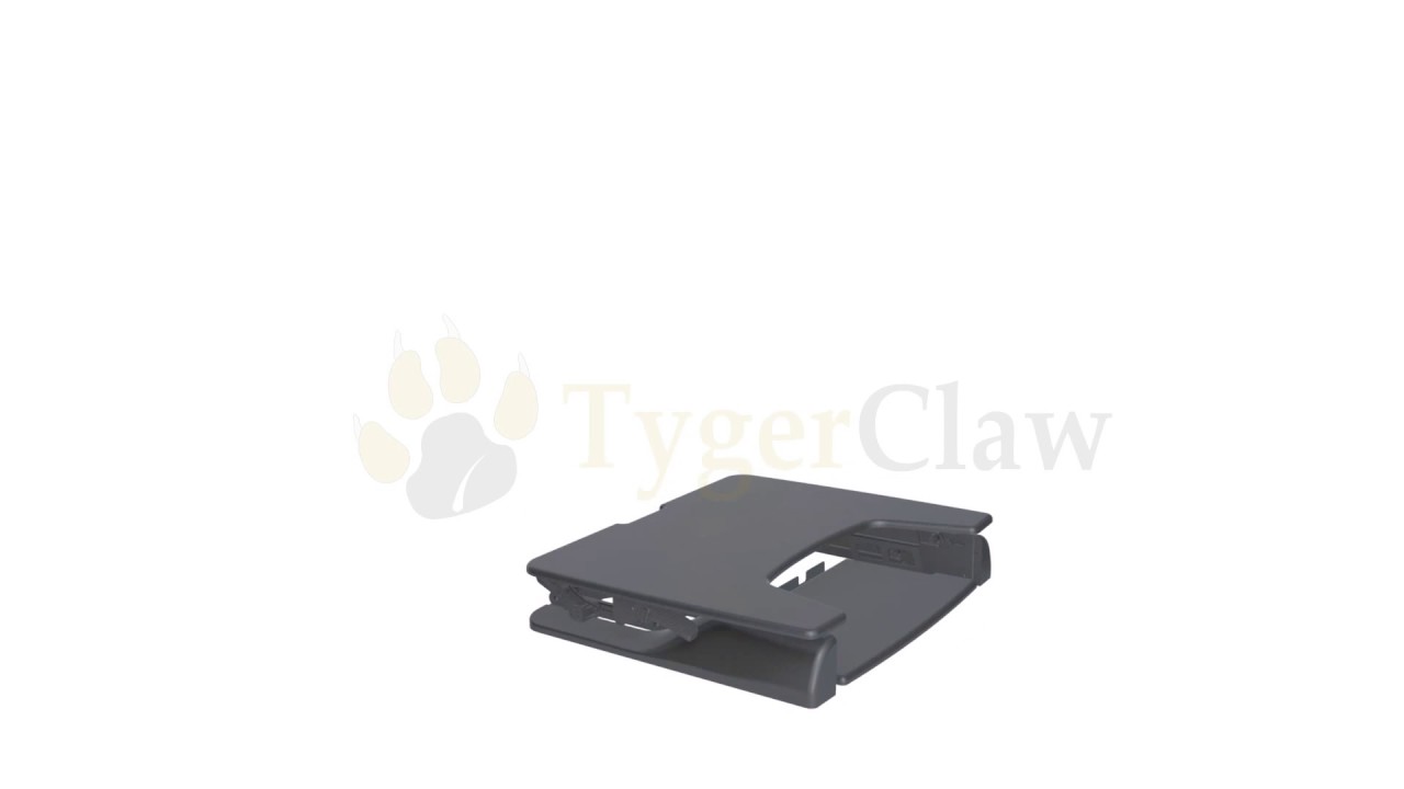 Contemporary Sit-Stand Desktop Workstation Stand - Black TYDS14013 - YouTube