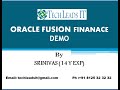 FUSION FINANCE ONLINE TRAINING DEMO-TECH LEADS IT