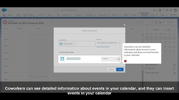 How to Share your Calendar in Lightning Experience