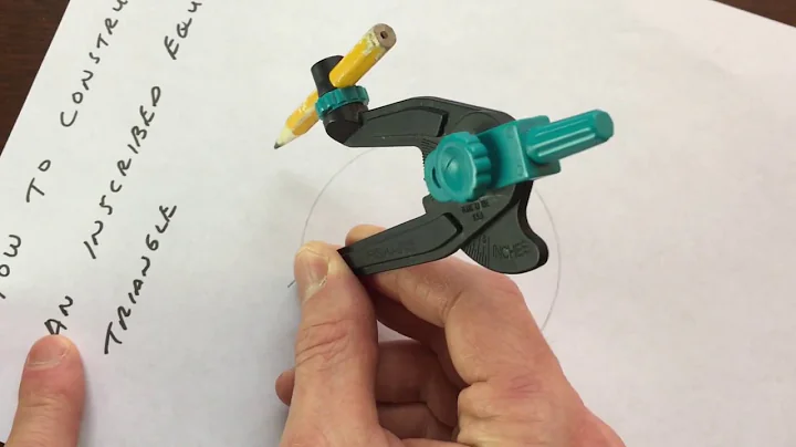 Inscribed Equilateral Triangle - Construct with Compass (Geometry)