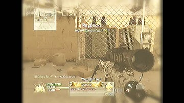 Mw2 TopSpin Noscope Across Map ( MUST WATCH )