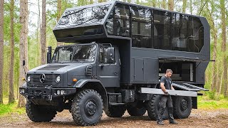 Man Spends 1000 Hours Transforming Military Truck Into Amazing CAMPER! by ‪@roamingventures