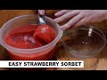 Easy Strawberry Sorbet Recipe