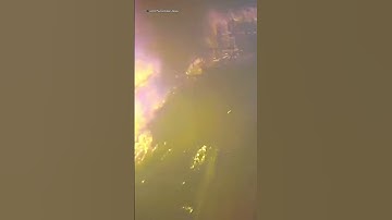Horrifying moment as security camera captures LA home burning