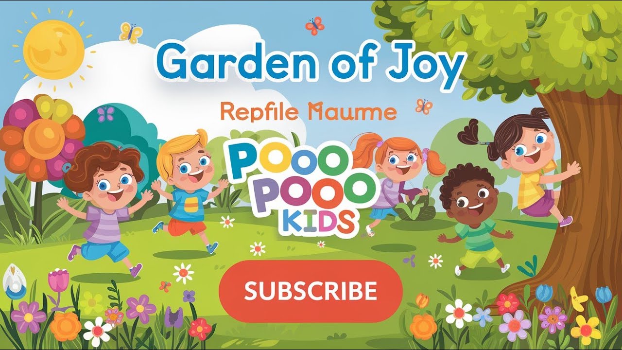 Garden of Joy: Kids Playing in Nature | Fun Outdoor Rhyme for Children