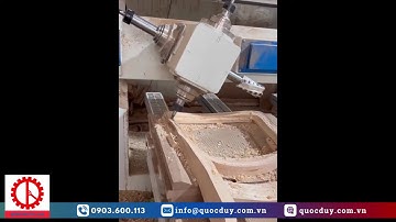 Máy CNC 5 Trục 3D Chuyên Gia Công Làm Lưng Tựa Ghế Hoàn Thiện Quốc Duy