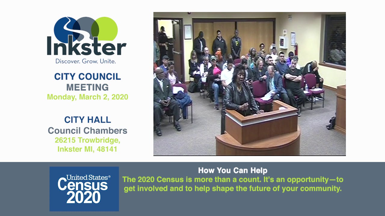 Inkster City Council Meeting (030220) YouTube