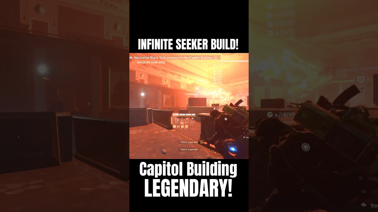 Capitol Building LEGENDARY | HOLLYWOOD | INFINITE Cluster Seeker Build - The Division 2 