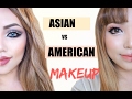 Asian Vs American Makeup !!!
