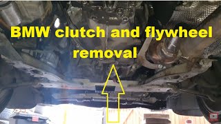 Bmw 120d n47 engine, Flywheel and clutch diagnostic and removal!