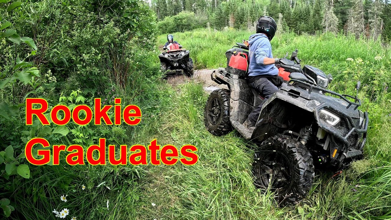 Гризли снова ранен. Лак Фокс, новичок Роб, выпускник, езда на квадроцикле Can Am Polaris Yamaha O...