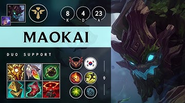 Maokai Support vs Elise - KR Grandmaster Patch 25.21