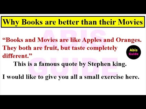 essay on books are better than movies