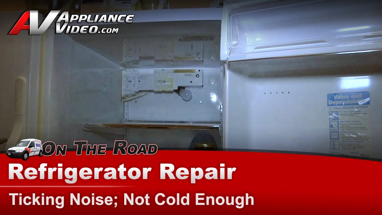 GE Refrigerator Repair - Ticking Noise, Not Cold Enough - Defrost Timer ...