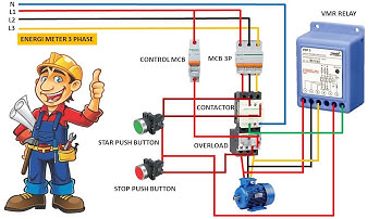 Phase failure relay | Voltage Monitoring Relay Connection in DOL Starter