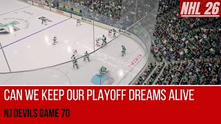 Can We Keep Our Playoff Dreams Alive | NJ Devils Game 70 | AI vs AI NHL 26 Simulation | Season 1